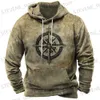 Herren Hoodies Sweatshirts 2024 Kompass 3D-Druck Hoodies für Männer Retro Herren Pullover Hoodies Sweatshirt Langarm Herren Kleidung Übergroßer Hoodie Herbst T231220