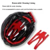 Caschi da arrampicata Casco da ciclismo ultraleggero Design a fiamma MTB Casco da bici regolabile per la sicurezza su strada Casco da bicicletta modellato integralmente