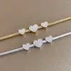 Pulseras de eslabones Lifefontier de lujo de acero inoxidable con diamantes de imitación y corazón, pulsera para mujer, brazalete resistente al agua, joyería de muñeca