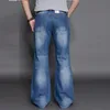 Jeans Men 2023 Mens Modis Big Flared Boot Cut Leg Loose Fit high Waist Male Designer Classic Denim Pants 231220