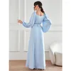 Etnische Kleding Dubai Abaya Vrouwen Moslim Diamanten Lange Mouw Maxi Jurk Kaftan Eid Party Marokko Islam Turkije Jurk Jalabiya vestidos Arabische