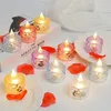 Acrylic Rhombus Simulation Electronic Candle Lights, LED Luminous Candles, Smokeless Tea Candles, Romantic Decorations For Valentine's Day Proposals And Dates