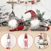 ترقية Santa Claus Elk Christmas Curtain Decord Decorting Christmas Decoration for Home Christmas Olments Gift Navidad 2021 Happy New Year 2022