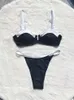 Damen Bademode ZRTAK Bikini Zweiteiliger Badeanzug Umrandeter Badeanzug Bandage Sets Sommer Beachwear Sexy Biquini