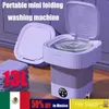 Mini-wasmachines Mini-opvouwbare wasmachines Draagbare 13L Sokken Ondergoed Slipje Intrekbare Automatische Wasmachine Reizen Thuis Beha-wasmachine