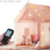 Toys Tentes à grande taille Enfants Toy Tente Indoor Girl Boy Castle Super grande pièce Crawling Toy House Princess Fantasy Bed Game Kids Baby Cadeaux Q231221