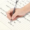 Zuixua 12pcs jel kalem 038mm siyah mavi kırmızı mürekkep kalemleri büyük kapasite yazma pürüzsüz okul öğrenci ofis kırtasiye 231220