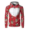 Herrtröjor Sweatshirts som säljer jul hoodie Custom Sublimation Heat Transfer Blank Christmas Hoodie 231220