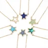 Mode Multi Druzy Looking Star Choker Pendant Jewelry for Women279V