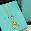 Brand Letter With Stamp Designer Women Necklaces Pendant Choker Gold Stainless Steel Chain Jewelry Girl Best Wedding Gifts for Parties