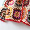 Keyanketian Autumn Hollowed-out Hook Floral Color Knit Cardigan Ladies Bohemian Style Loose Handmade tröja Top Fresh 231220