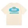 Nouveau printemps été Rhude T-shirt homme T-shirts femmes T-shirts Skateboard surdimensionné hommes T-shirt à manches courtes marque de luxe T-shirts pour hommes taille américaine S-XXL TSJM