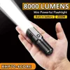 Nuove lanterne portatili Super Bright MINI XHP50 Torcia a LED Torcia USB Ricaricabile Zoom Lanterna da pesca Potente 3 modalità di illuminazione Lampada da campeggio