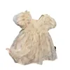 Abiti da ragazza Abito da ragazza "Summer New Girls 'Lace Mesh filato carino Dress Big Bow Dress Ropa de Nia Girls Vestiti per bambini vestiti per bambini