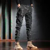 Męskie dżinsy projektant mody Mężczyźni dżinsy kamuflażowe spodnie wojskowe LTI Pockets Casual Cargo Pants Hombre Zipper Bottom Hip Hop Joggers L231220