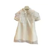 Girl's Dresses Girls Dress Summer Children's Cheongsam Princess Dress New Tulle Shoulder Dress Ropa De Nia Girls Clothes