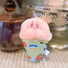 Porte-clés poupée Kirby rose, jouets en peluche Kawaii, pendentif de crème glacée de dessin animé, décorations, cadeaux de Festival pour enfants, accessoires