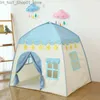 Toy Tents Kids Playhouse Tent Soft Oxford Fabric Big Play House Mess Window Store Carry Bag Indoor Outdoor Toy Gift for Children Boy Girl Q231220