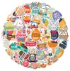 50pcs ins style eggshell Rabbit cute cartoon Waterproof PVC Stickers Pack For Fridge Car Suitcase Laptop Notebook Cup Phone Desk Bicycle Skateboard Case.