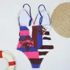 Trajes de baño Traje de baño de una pieza con estampado sexy para mujer Traje de cuerpo vintage Ropa de playa Traje de baño Traje de baño Push Up Traje de baño para mujer Bikini