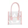 Borsone da donna Borsa piccola trasparente Borsa trasparente in PVC Borsa impermeabile trasparente