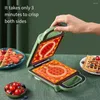 Macchine per il pane Macchina per la colazione elettrica per waffle elettrica da 600 W Tostapane multifunzionale Piccolo elettrodomestico per panini con pancake dietetici leggeri