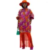 Vêtements ethniques mode robes africaines pour femmes 2023 Arrivée automne à manches longues imprimé maxi robe robe nigéria dinde africain vêtements