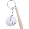 Keychains Baseball Sports Keychain Creative Ball Form Key Ring Car Bag Sport Chain Pendant Gift for Player Sportsmen