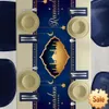 Eid Mubarak Tablecloth Dinner Table Runner Aid Islamic Muslim Party Suppel