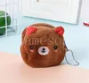 Étudiant portefeuille dessin animé en peluche en trois dimensions Coin Purse Migne Cartoon Coin Purse Key Sac Femmes Portefeuilles Fournitures de fête DF200