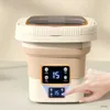 Mini Washing Machines Portable Mini 6L/9L Capacity Automatic Dormitory Travel Underwear Socks Smart Washing Machine Deep Cleaning Fast Washing