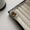 Cluster Rings S925 Sterling Silver Korean Minority Design Sense Tiger Eye Stone Ring Simple Fashion Personality