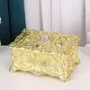 Biżuteria woreczka do przechowywania pudełek dla kobiet z pokrywką akcji klatki piersiowej wykwintna dekoracja biurka w sypialni domowej