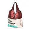 Sacs à provisions personnalisés Yayoi Kusama Germination Femmes Portable Grande capacité Fourre-tout d'épicerie Shopper