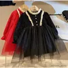 Abiti per ragazze ragazze vestito da principessa dolce bambino bambini baby addensante inverno inverno abbigliamento festa di compleanno natale natale