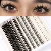 Extensions de cils en grappes mixtes naturelles épaisses, lumière douce, réutilisables, faites à la main, greffées, faux cils individuels en vison, fourniture de beauté