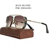 Okulary przeciwsłoneczne 2023 steampunk dla mężczyzn vintage punkowe kobiety modne okulary mody luksusowe gafas de sol hombre streponnebril