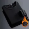 남성 열 속옷 셔츠 소프트 PCS 의류 탑 따뜻한 티셔츠 솔리드 열 속옷 의류 검은 긴 브랜드 남자 o/v- 넥 색상 슬리브 1 231220