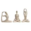 3 Styles Art abstrait Yoga pose Figurine dame Figure Statue maison Studio décor ornement 231220