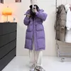 Trench-coat en coton pour femme, veste d'hiver, longueur à la taille, manteau polyvalent à capuche épais et mince