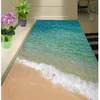 Modern Floor Painting 3D seaside surf beach floor painting Mural-3d PVC Wallpaper Self-adhesive Floor Wallpaper-3d235b