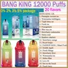 Bang 12000 Puff 12k Vape jetable 7000 7k 9000 9k Boîte numérique Box Bang Box 12k 12000 Vapes Dlissables Puff Vaper Vape Deechable Zooy Vapme Puff Shisha 15000 15K