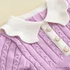 Robes de fille hiver filles tricoter la laine à manches longues robe d'automne fille bébé volant tricoté de princesse en tricot