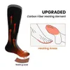 Sports Socks Heated Socks Remote Control Motorcycle Electric Heating Socks Rechargeable Battery Winter Thermal Thick Stockings Men Women 231219