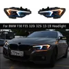 Per BMW F30 F35 Faro a LED 13-19 320i 325i LED Daytime Running Light Streamer Indicatore di direzione Abbaglianti Fari alogeni di profondità Lente del proiettore