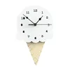 Orologi da parete Orologio in stile nordico a forma di gelato decorativo per soggiorno Decorazioni per la casa per bambini Decorare le stanze dei bambini