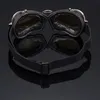 Motorcykelglasögon vintage retro Motorcross Goggles Steampunk utomhus solglasögon Scooter Ski Goggles Motorcykeltillbehör 231220