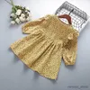 Girl's jurken 2-7 jaar hoge kwaliteit Spring Girl Dress 2022 Nieuw mode verjaardagsfeestje kind kinderen kleding meisje prinsesjurk