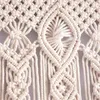 Wandtapijten Handgeweven Macrame Gordijn Tapijt Katoenen Touw Macrema Deur Windown Nachtkastje Muur Hangend Tapijt Boho Decor 231219