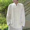 Giacche da uomo Comode magliette da uomo Giacca Tai Chi Cappotto Tang Suit Camicetta Tradizionale Cardigan uniforme con bottoni